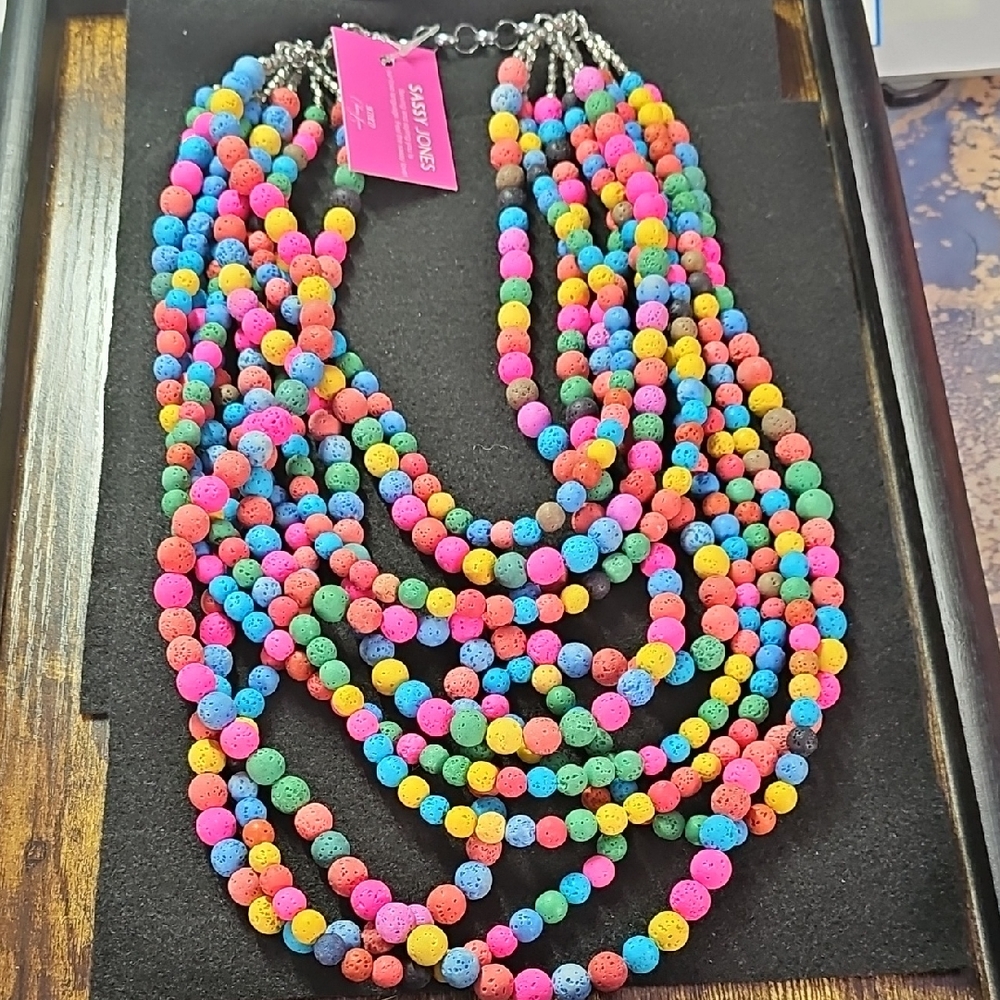 Sassy Jones Makemba Luxe Beaded Bib